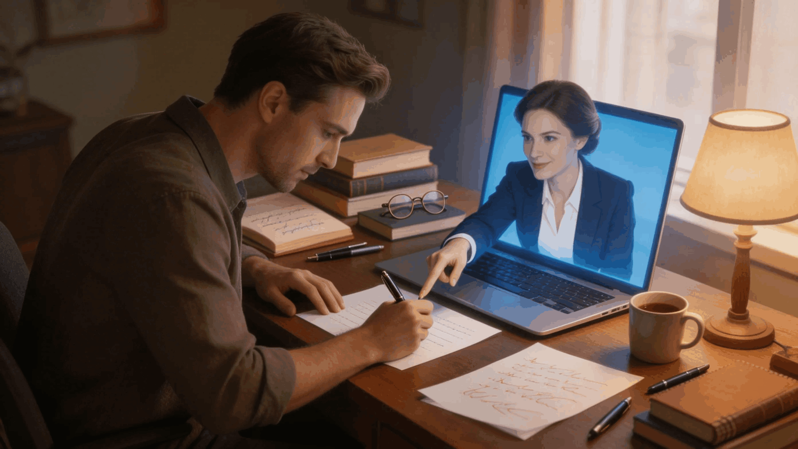 Apprentissage en ligne avec formateur référent