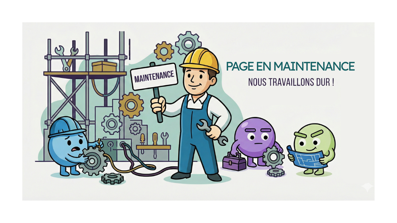 Page en maintenance – illustration